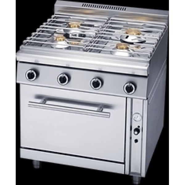 Εστία αερίου τετραπλή επιδαπέδια κλειστή βάση ΣΕΙΡΑ 90 80×90×86 εκ- PN-GCOV 490